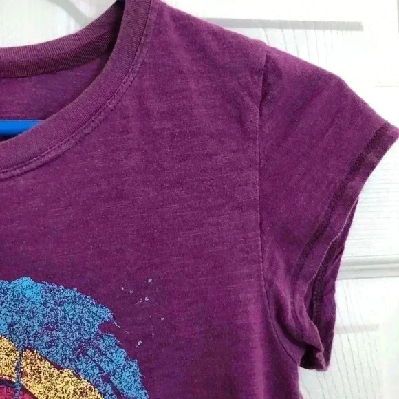 Request Purple Fitted Rainbow T-Shirt  Size Small - Picture 5 of 12